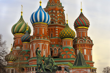 Fototapeta na wymiar St Basil Cathedral close up, Moscow, Russia