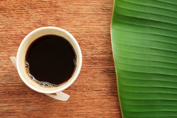 Espresso in paper cup