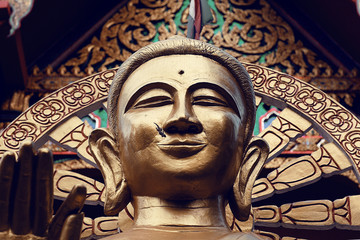 Statue of Buddha in Thailand, island Koh Samui