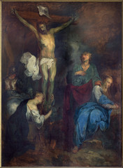 Obraz na płótnie Canvas Bruges - The Crucifixion paint in st. Jacobs church