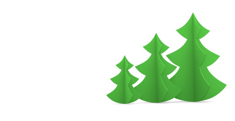 Festive image. Christmas tree on a white background. Illustratio