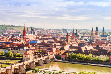 Obraz premium Wuerzburg Cityscape