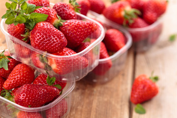 Fresh strawberries.