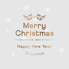 Abstract Christmas background with snowflakes and place for text