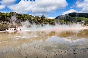 Champagne Pool in Waiotapu Thermal Reserve, Rotorua, New Zealand