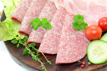 Salami Holzbrett