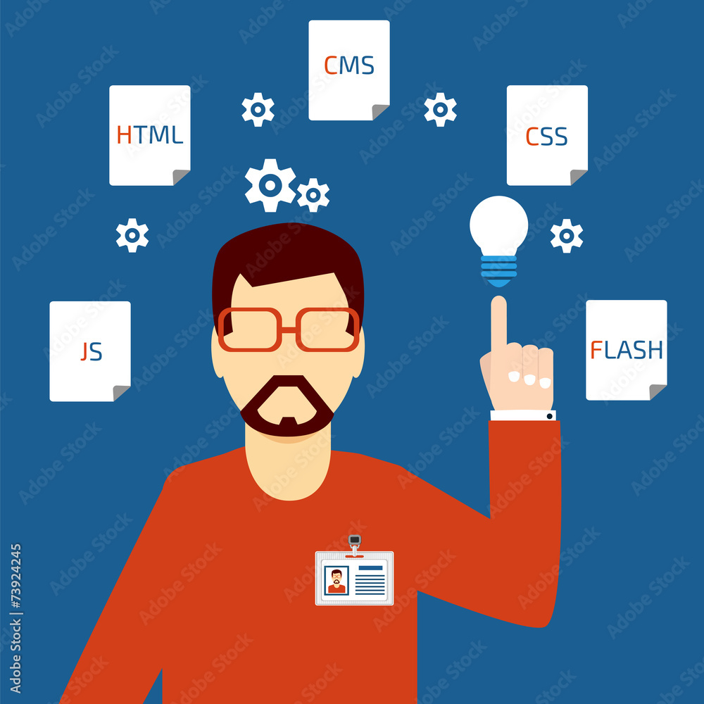 Poster developer of web