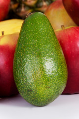 Photo of healthy green avocado