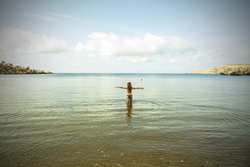 Alone at the seaside