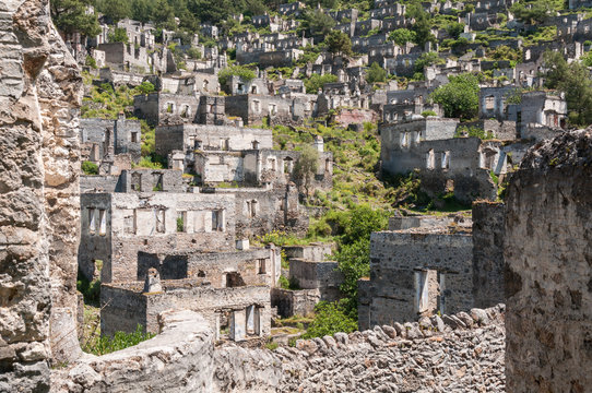 Ghost town of Kayakoy (Turkey)