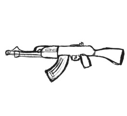 doodle assault rifle ak47