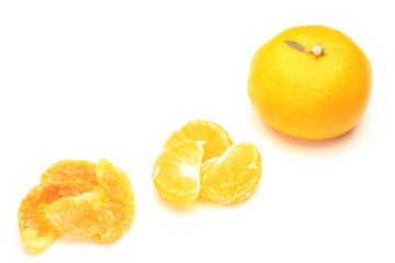 Fototapeta na wymiar dried fruit of the mandarin orange