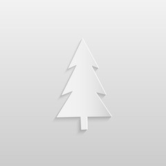 Paper Christmas Tree Illustration