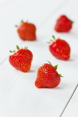 Strawberry on a wooden background