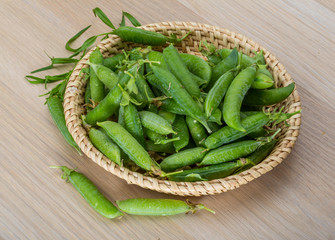 Green fresh peas