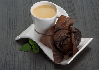 Coffee with muffin