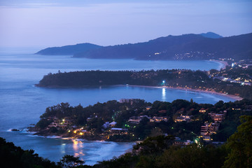 Sunset in western coast of Phuket island