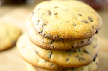 Homemade chocolate chip cookies