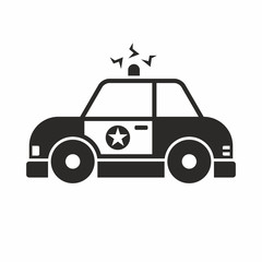 Toy police car icon