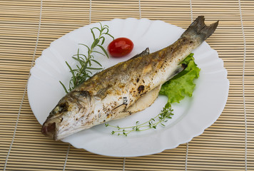 Grilled seabass