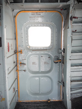 Old military aircraft  door