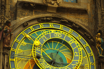 Fototapeta na wymiar Astronomical clock in Prague