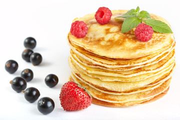Pancakes with berry
