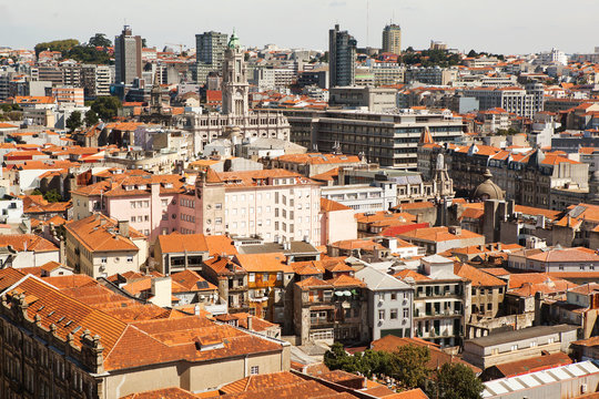The roofs of Porto, Portugal.