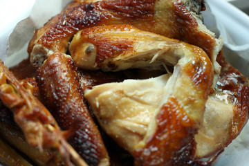 Grilled chicken (Street food),Thailand.