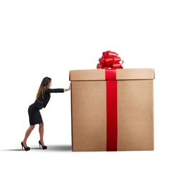 Businesswoman present