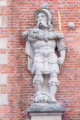 Knight statue in Gdansk, Poland.