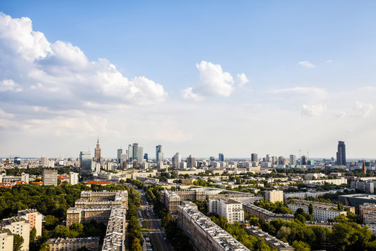 Fototapeta Panorama of Warsaw