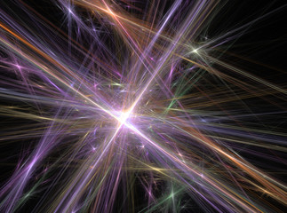 Violet abstract lines fractal effect light background