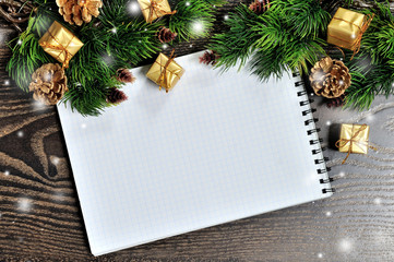 Obraz premium Christmas background with place for your text