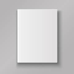 Blank book cover isolated  with shadow