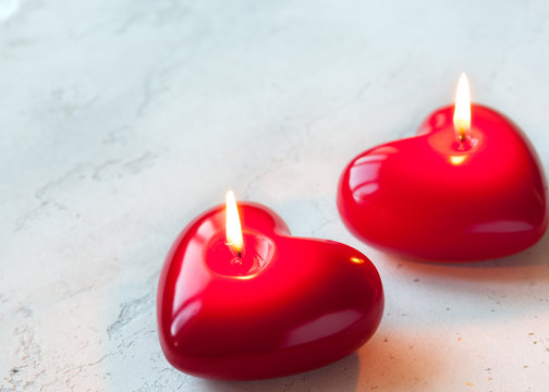 Heart Candle Stock Photo - Download Image Now - Candle, Heart