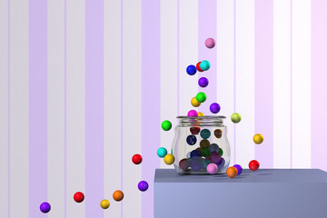 Obraz na płótnie Canvas colored balls