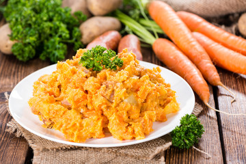 Portion of Carrot Stew