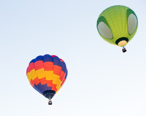 Obraz premium Hot air balloon on the sky
