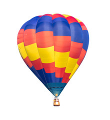 Hot air balloon isolated on white background