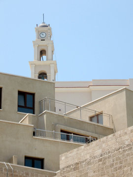 Jaffa new homes and ancient tower 2007