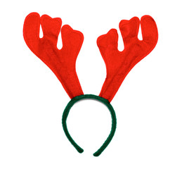 Funny Christmas antlers of a deer - 73947806