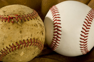 Old and New Baseballs