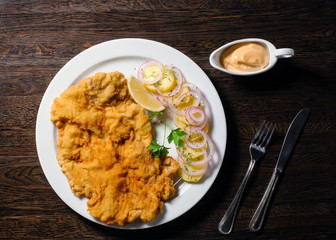 Pork schnitzel
