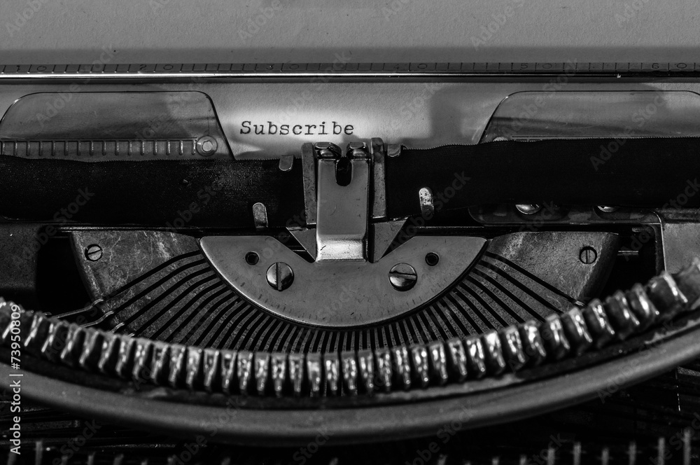 Fototapete typewriter with the 