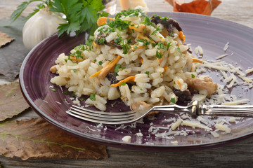 risotto italiano ai funghi