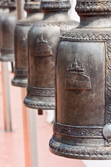 Row of Buddha bell