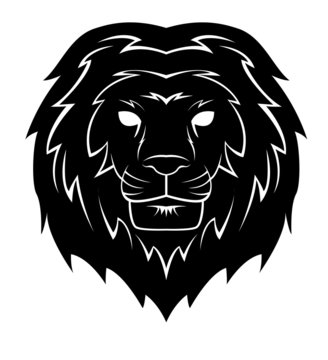 Lion Head Tattoo Illustration