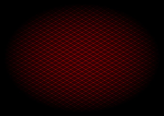 Red laser grid diagonal in ellipse