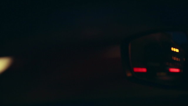Car mirror at high speed